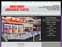Tablet Screenshot of omnifamilyamusementcenter.com
